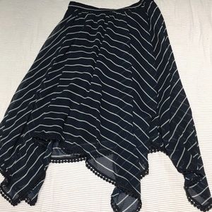 Long Flowy Blue Skirt